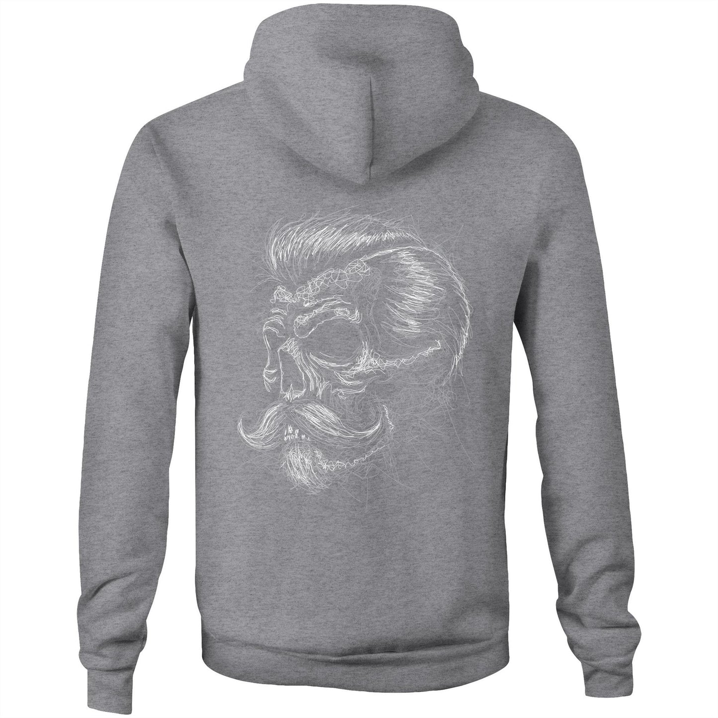 Dirt Empire - Scribble Skull (AS Colour Stencil - Pocket Hoodie Sweatshirt)