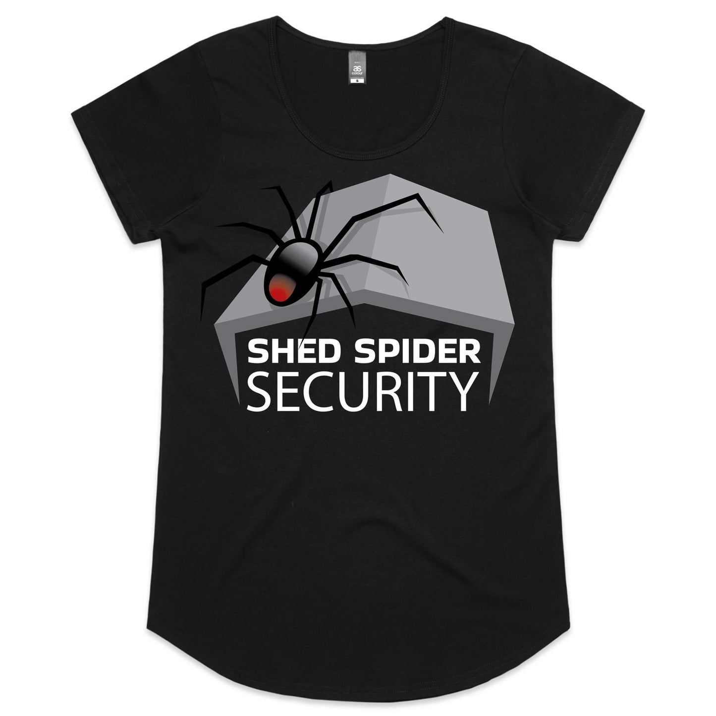 Shed Spider Security - (AS Colour Mali - Womens Scoop Neck T-Shirt)