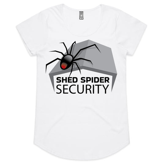 Shed Spider Security - (AS Colour Mali - Womens Scoop Neck T-Shirt)