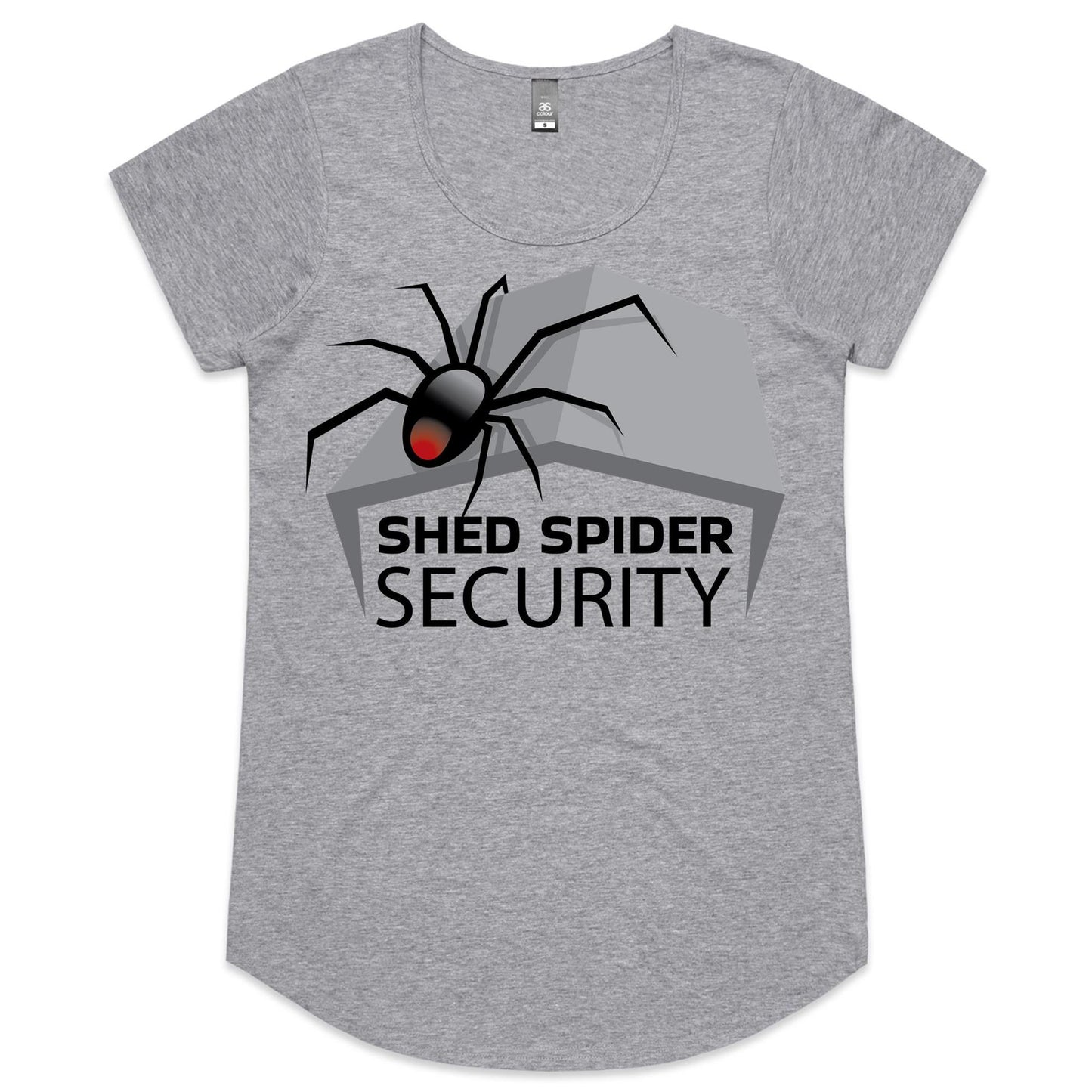 Shed Spider Security - (AS Colour Mali - Womens Scoop Neck T-Shirt)