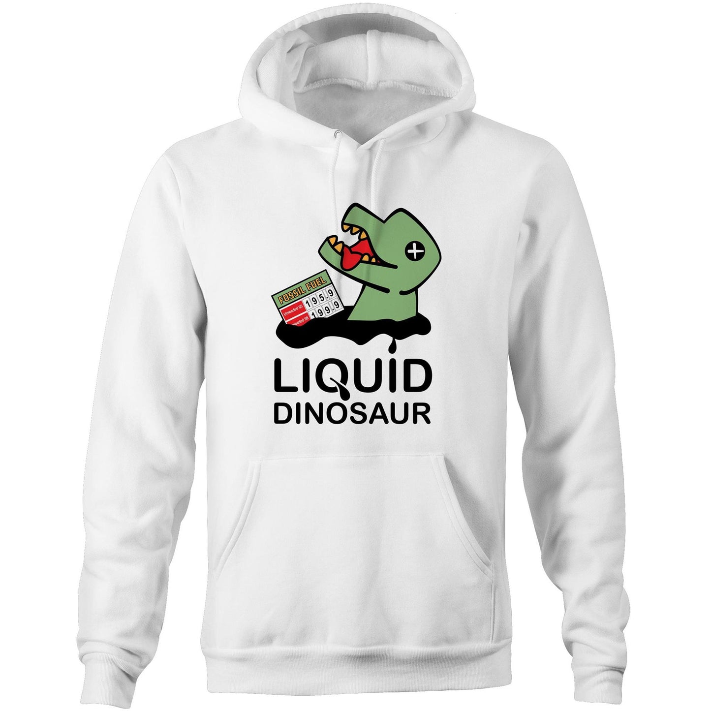 Liquid Dinosaur (AS Colour Stencil - Pocket Hoodie Sweatshirt)