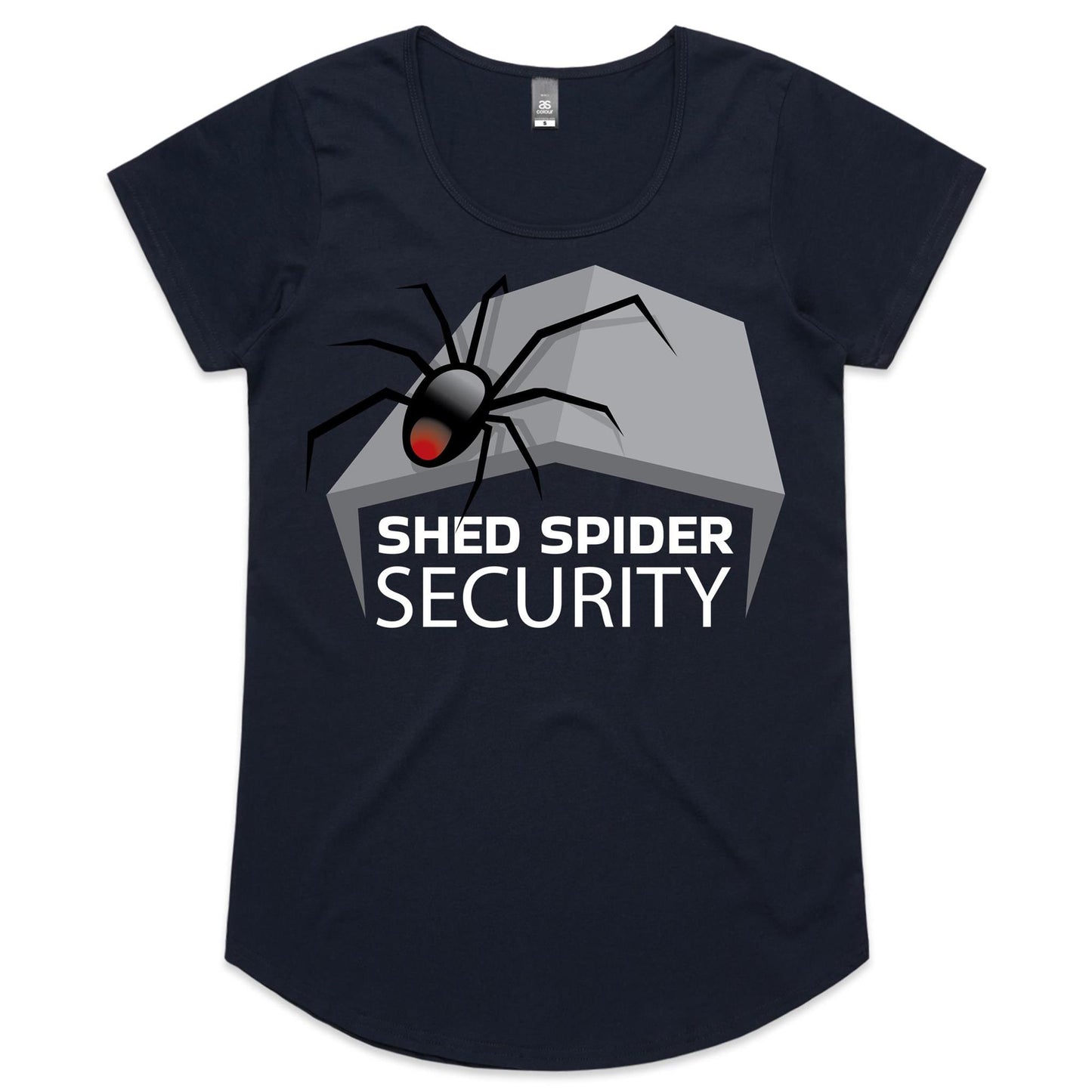Shed Spider Security - (AS Colour Mali - Womens Scoop Neck T-Shirt)