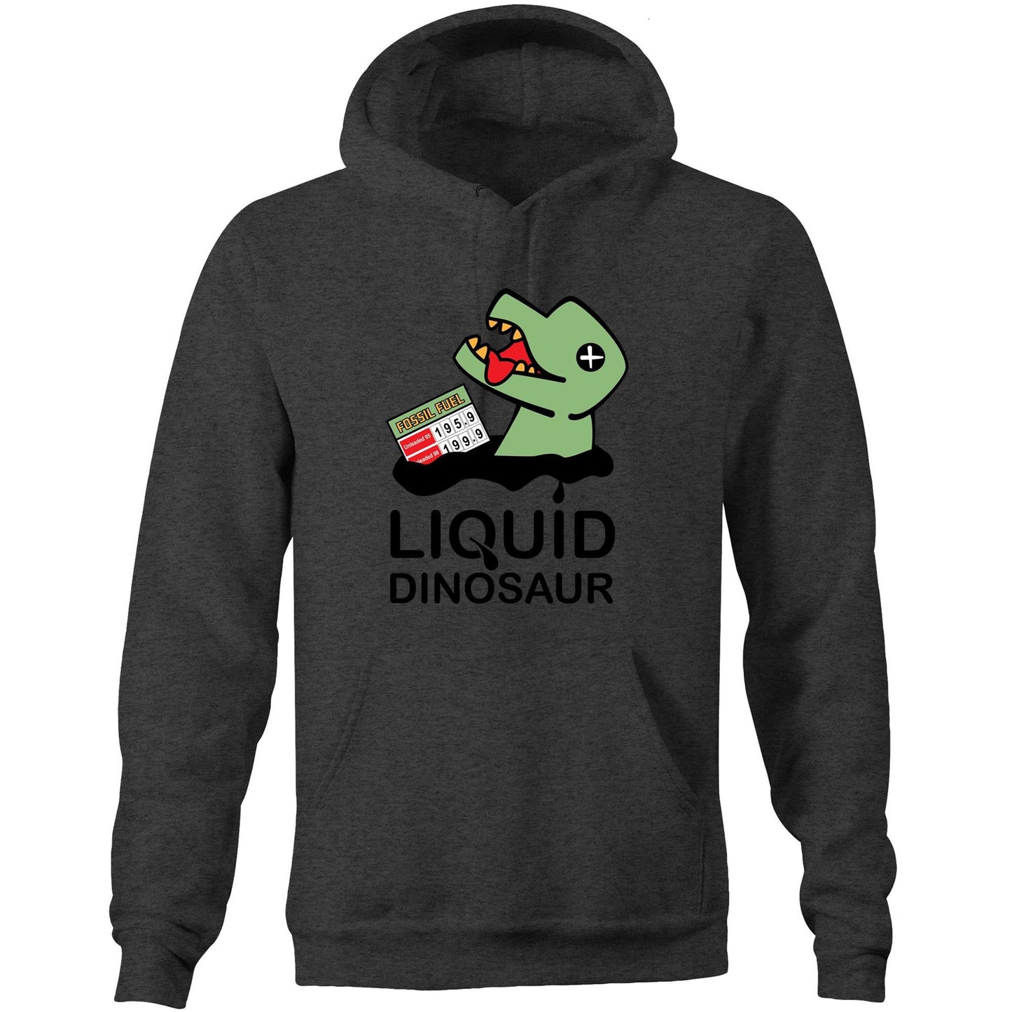 Liquid Dinosaur (AS Colour Stencil - Pocket Hoodie Sweatshirt)
