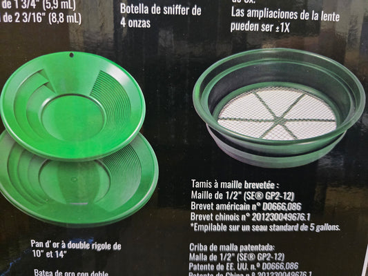 7 piece kit, prospectors choice.