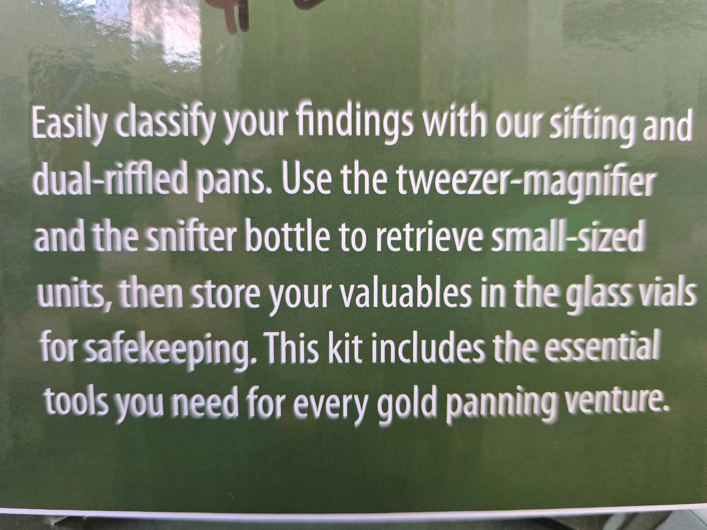 7 piece kit, prospectors choice.