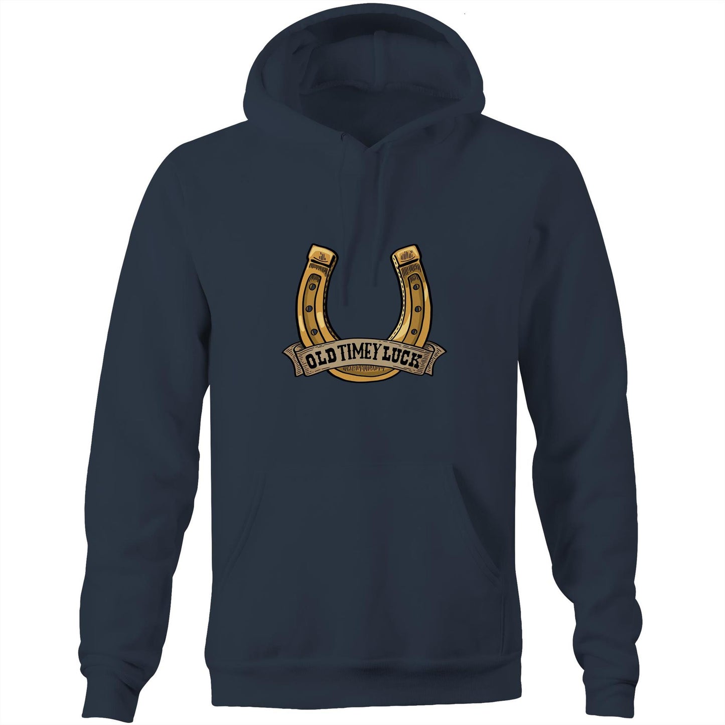 Old Timey Luck (AS Colour Stencil - Pocket Hoodie Sweatshirt)
