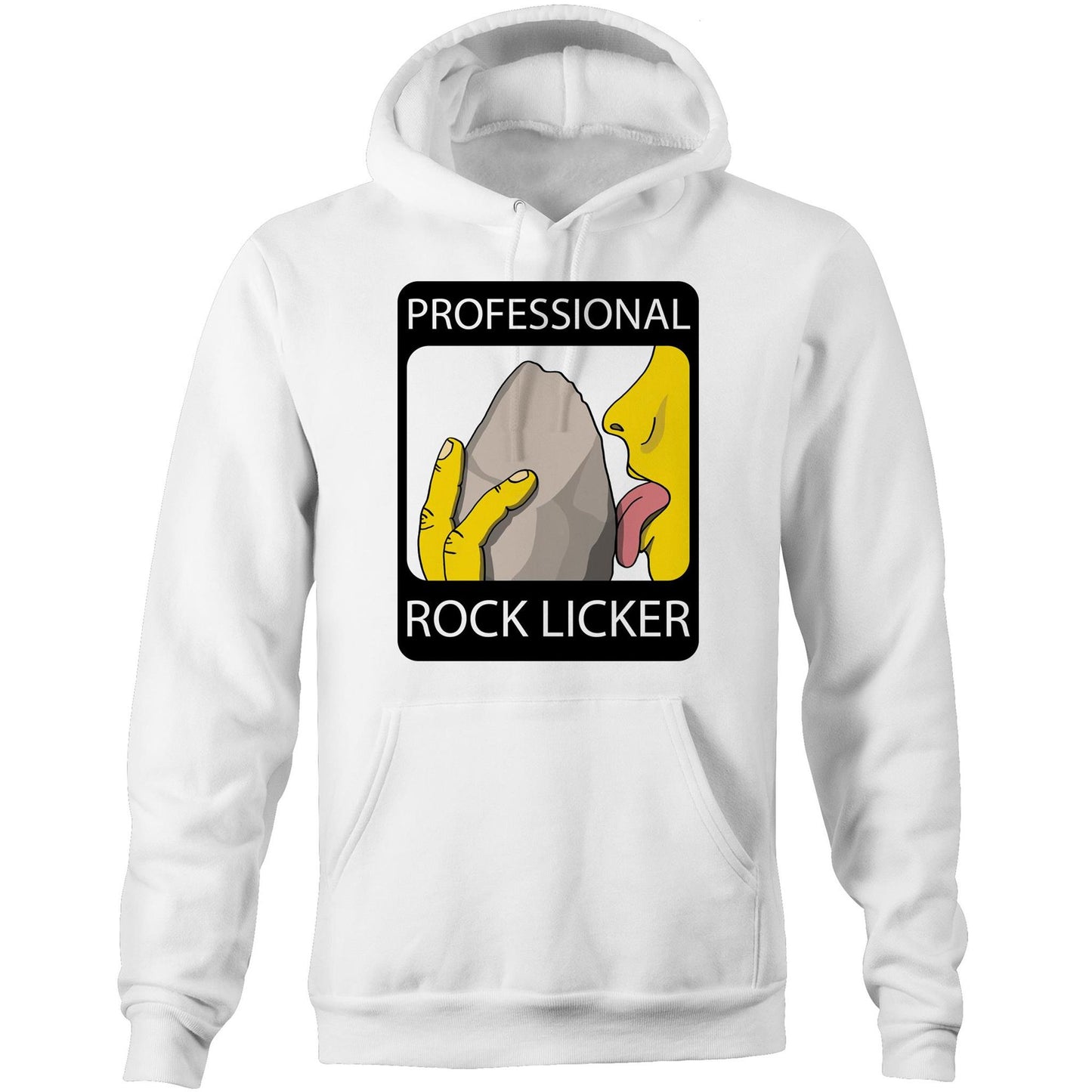Professional Rock Licker (AS Colour Stencil - Pocket Hoodie Sweatshirt)