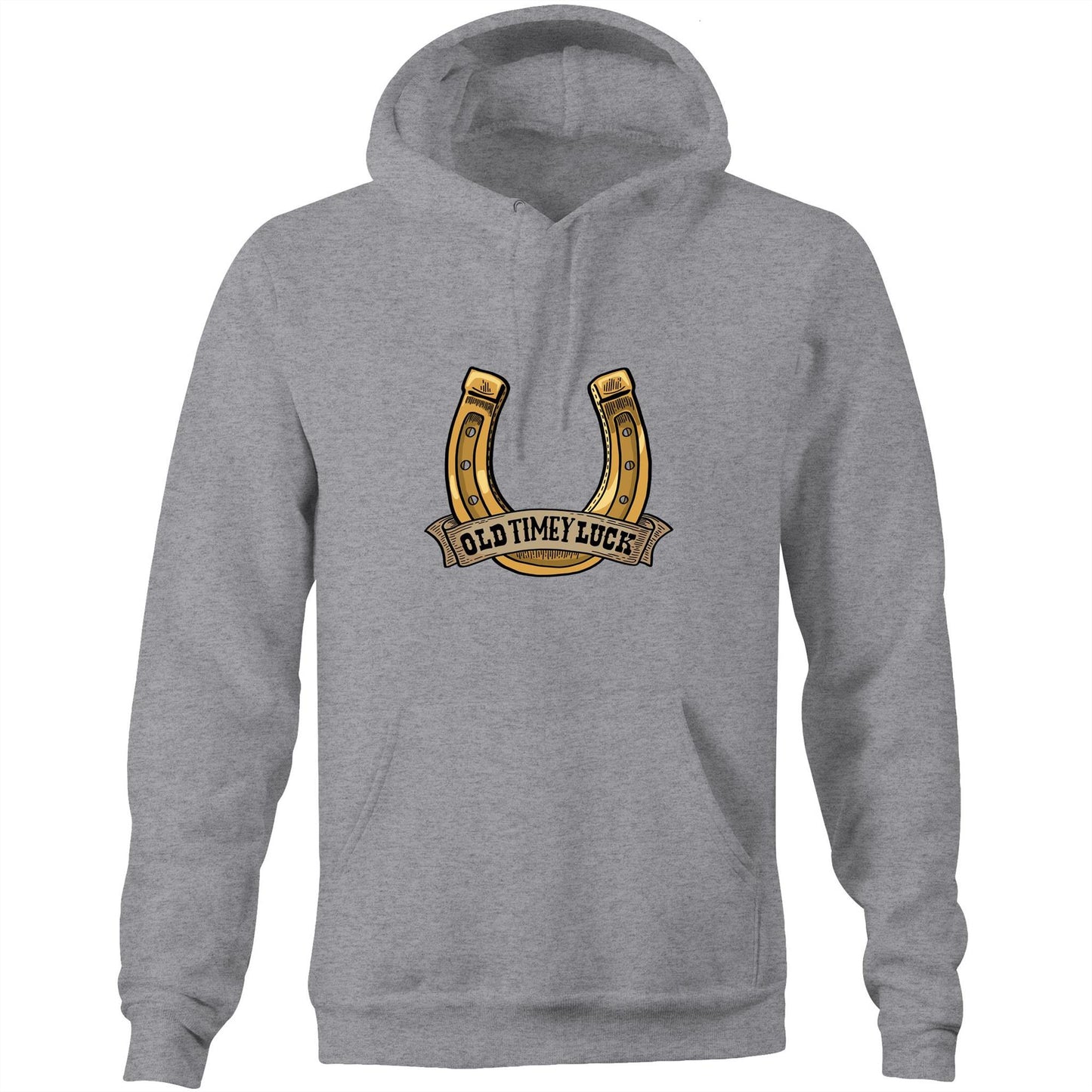 Old Timey Luck (AS Colour Stencil - Pocket Hoodie Sweatshirt)
