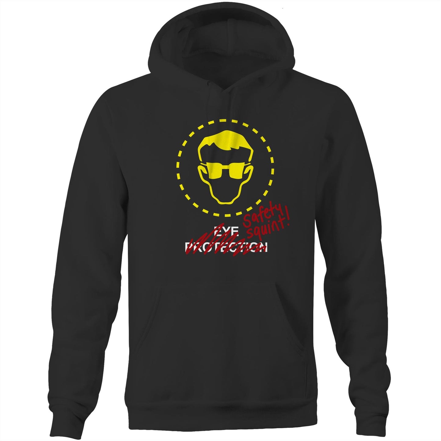 Safety Squint - (AS Colour Stencil - Pocket Hoodie Sweatshirt)