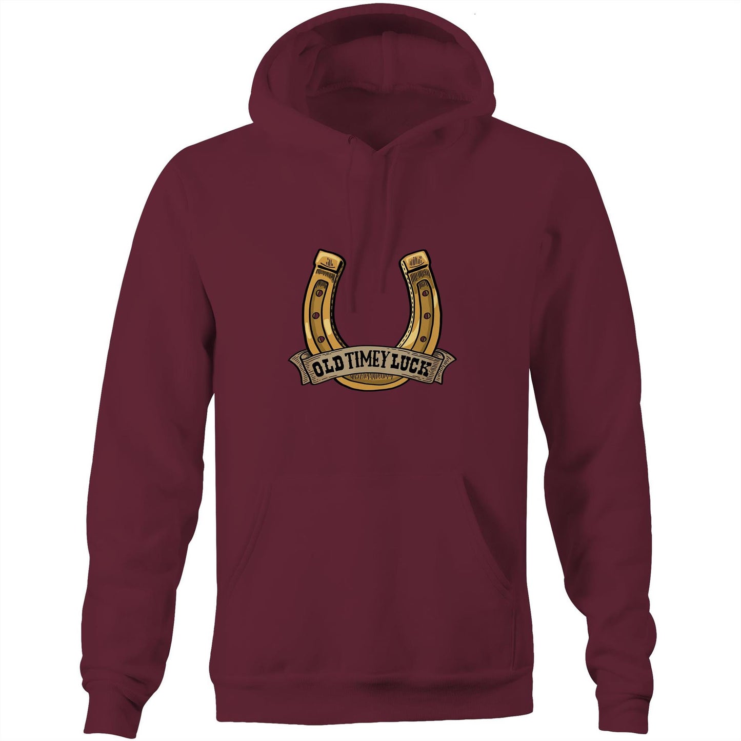 Old Timey Luck (AS Colour Stencil - Pocket Hoodie Sweatshirt)