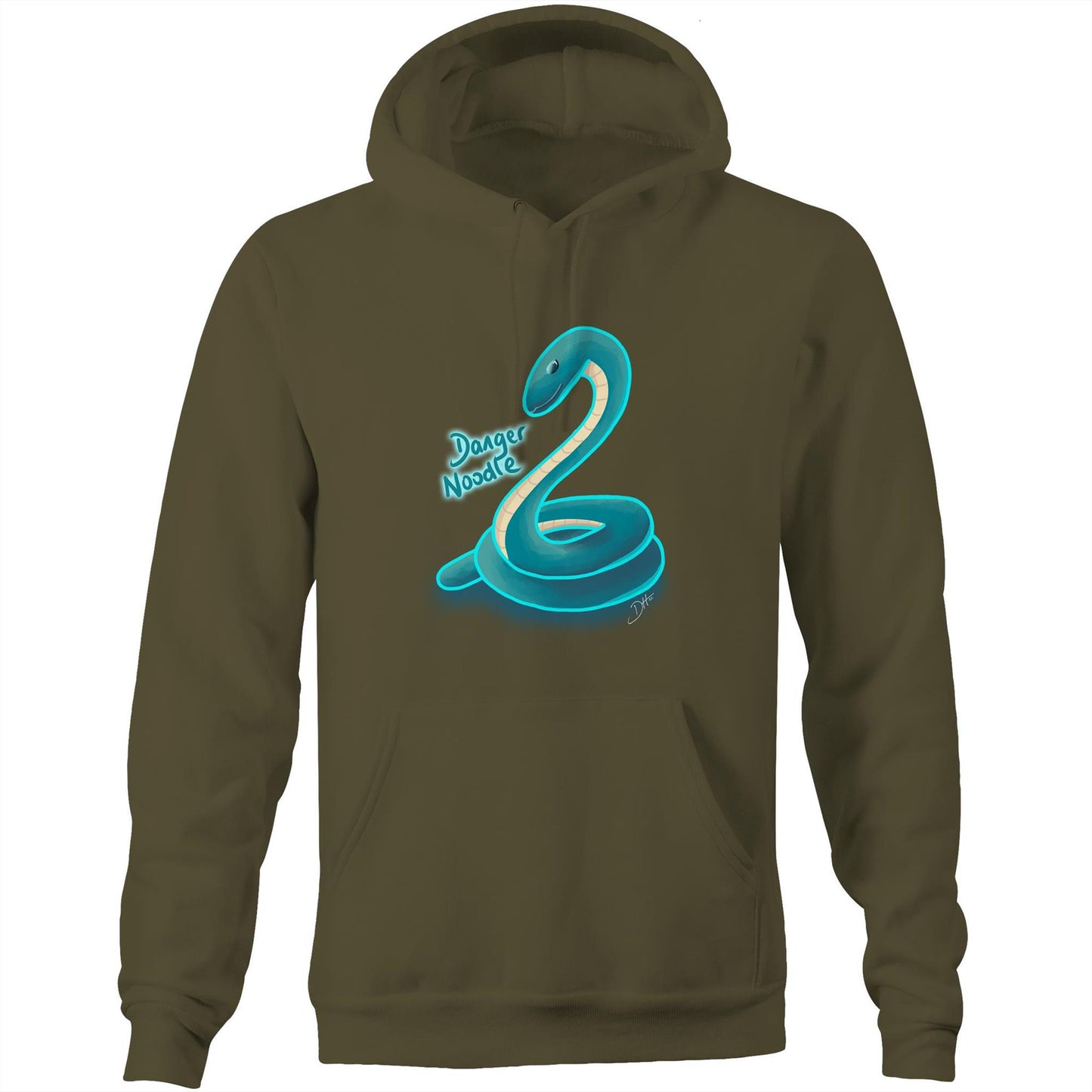 Danger Noodle (AS Colour Stencil - Pocket Hoodie Sweatshirt)