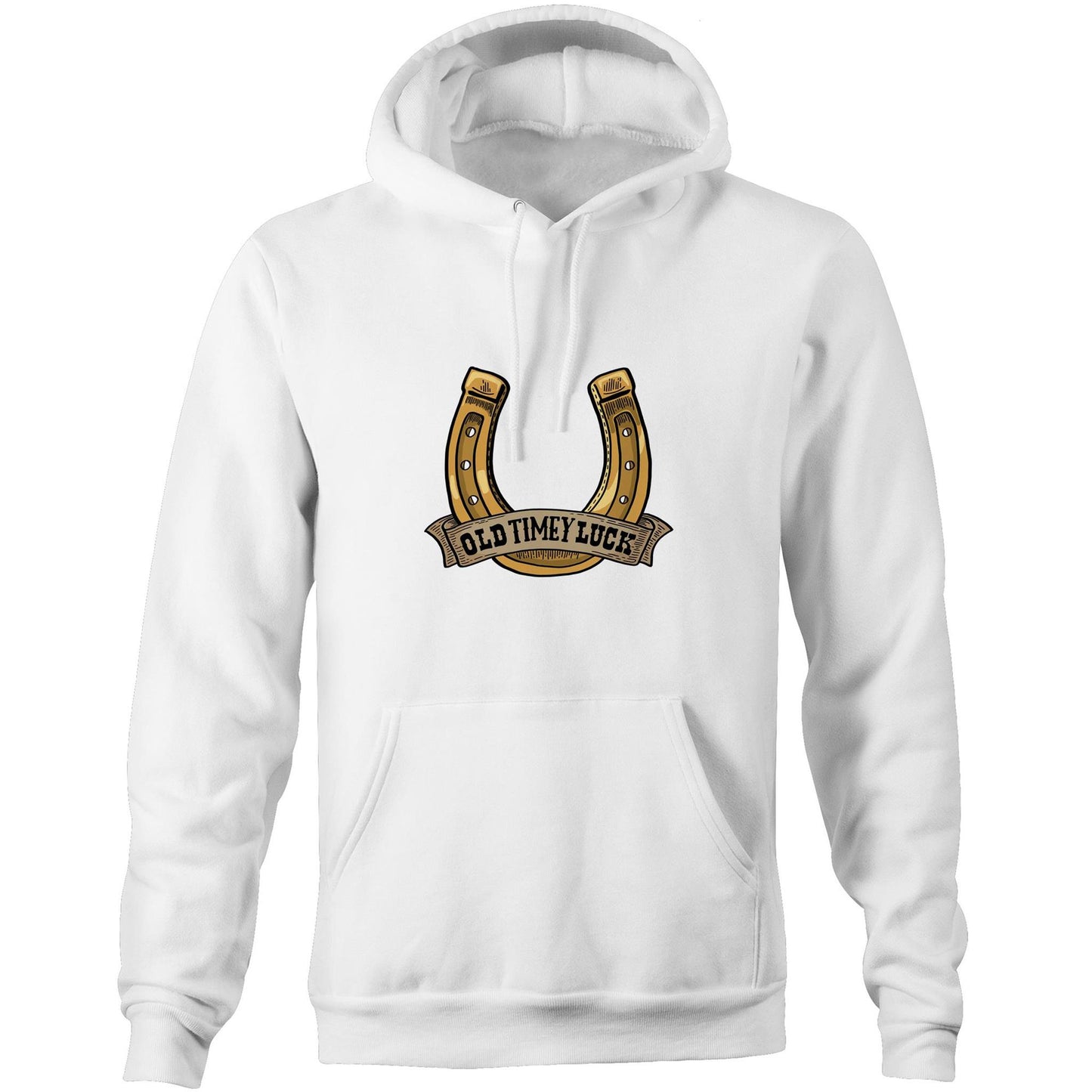Old Timey Luck (AS Colour Stencil - Pocket Hoodie Sweatshirt)