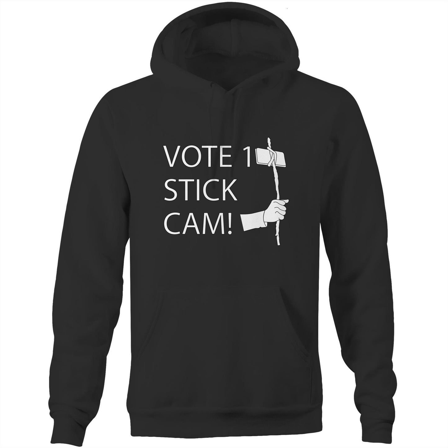 Stick Cam (AS Colour Stencil - Pocket Hoodie Sweatshirt)