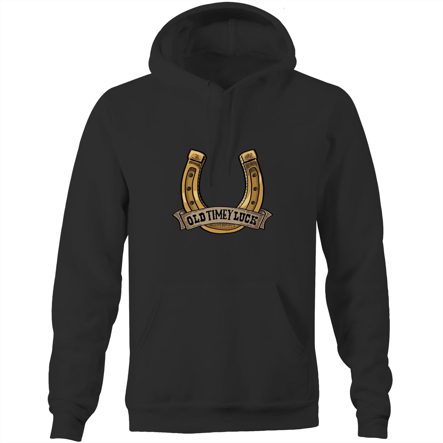 Old Timey Luck (AS Colour Stencil - Pocket Hoodie Sweatshirt)