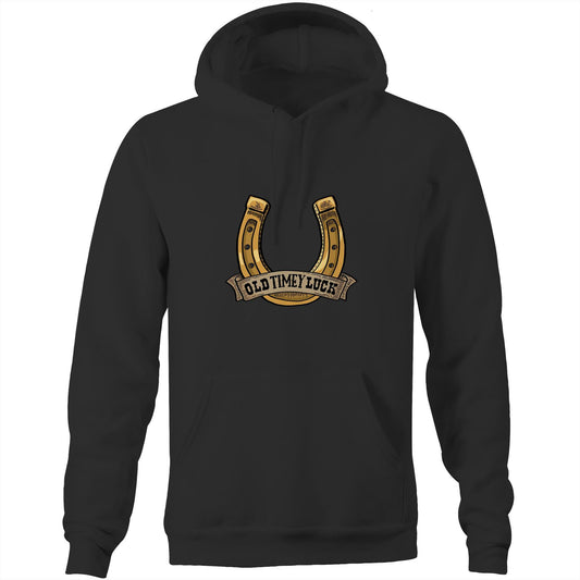 Old Timey Luck (AS Colour Stencil - Pocket Hoodie Sweatshirt)