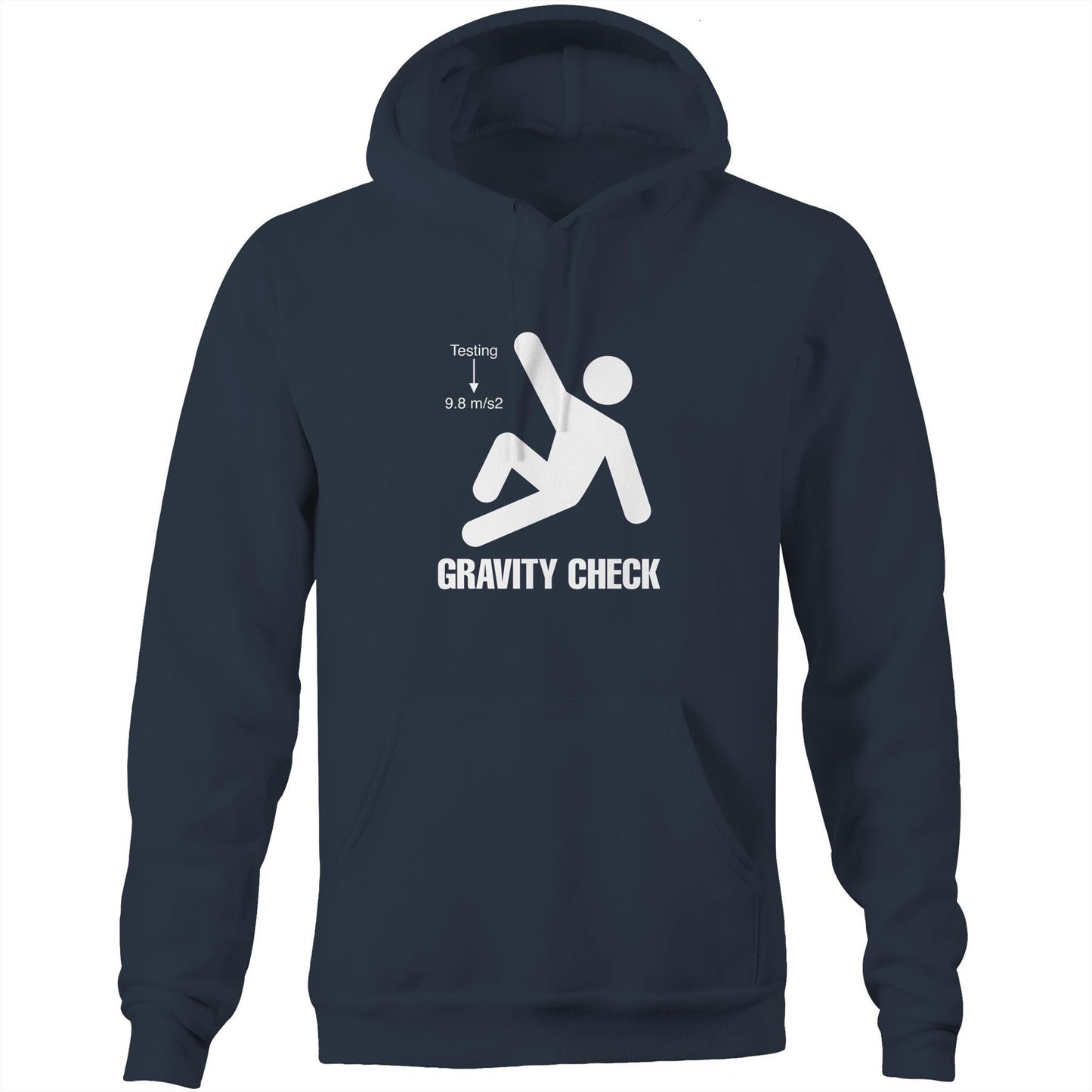 Gravity Check - (AS Colour Stencil - Pocket Hoodie Sweatshirt)