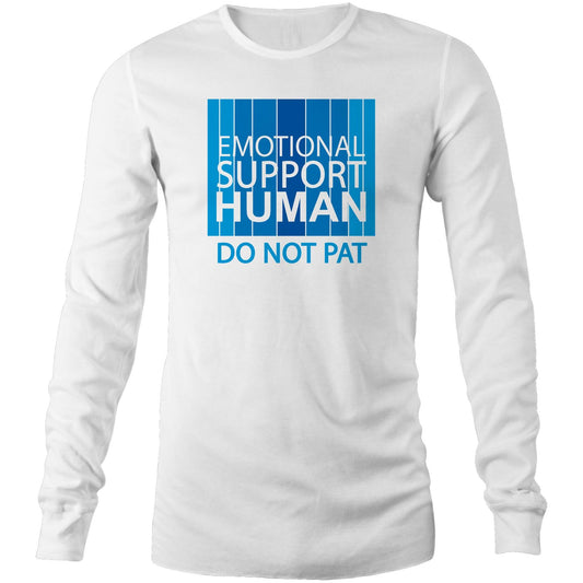 Emotional Support Human - BLUE (AS Colour Base - Mens Long Sleeve T-Shirt)
