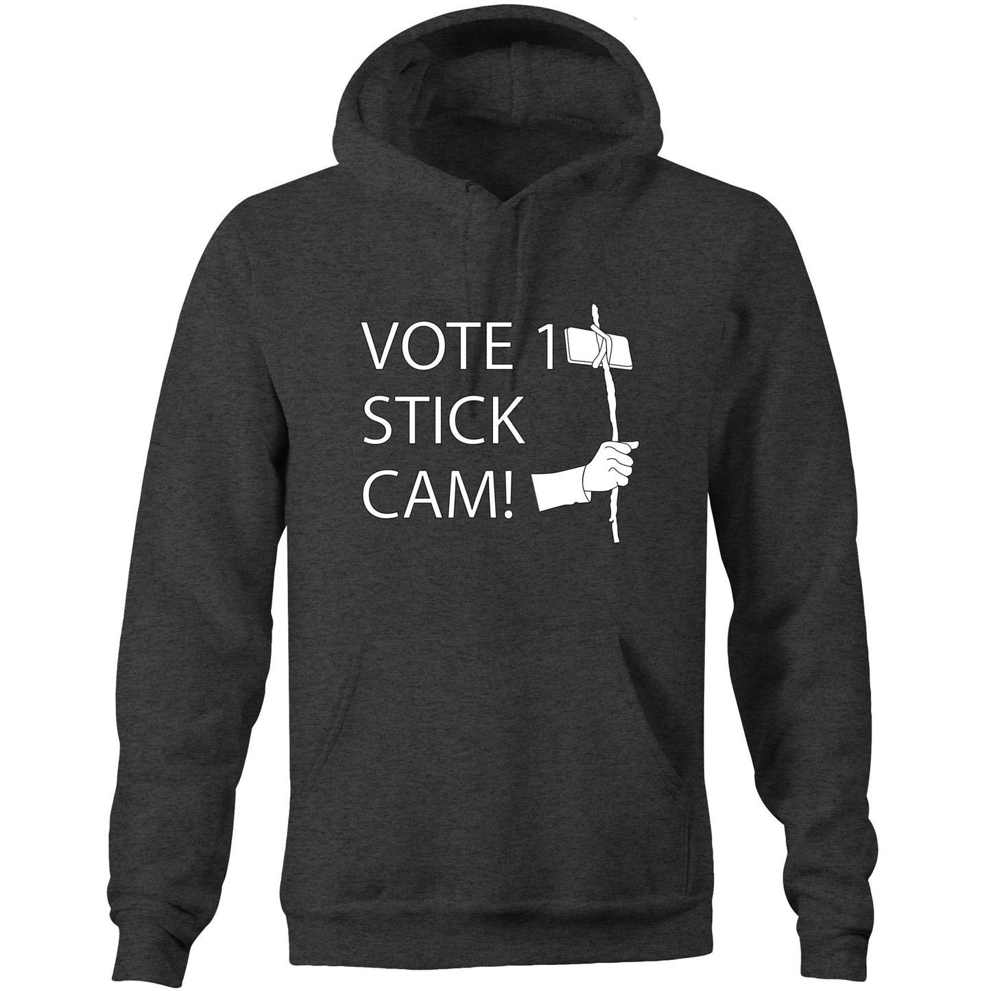 Stick Cam (AS Colour Stencil - Pocket Hoodie Sweatshirt)