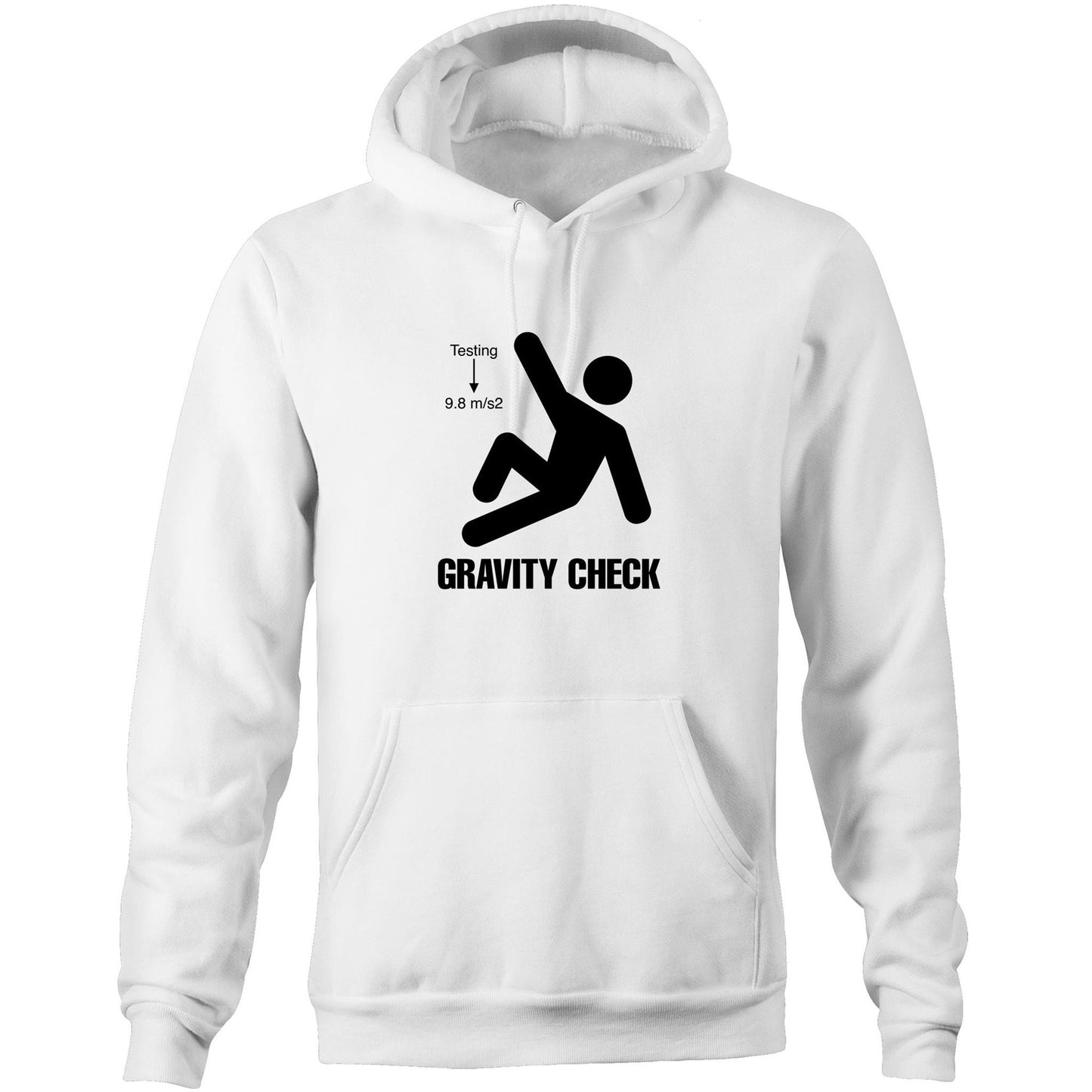Gravity Check - (AS Colour Stencil - Pocket Hoodie Sweatshirt)
