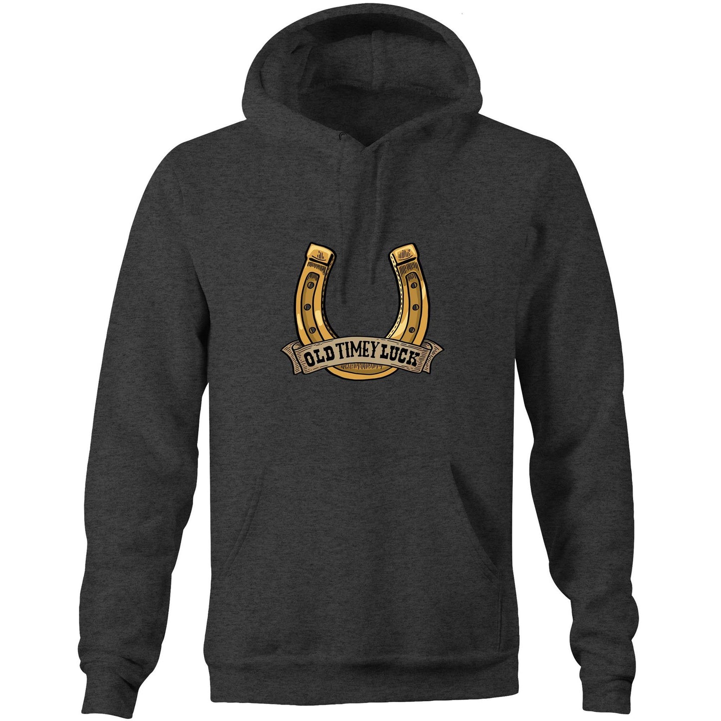 Old Timey Luck (AS Colour Stencil - Pocket Hoodie Sweatshirt)