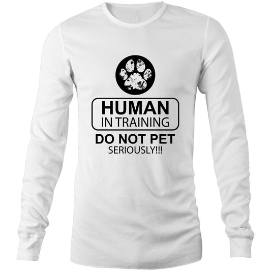 Human in training  (AS Colour Base - Mens Long Sleeve T-Shirt)
