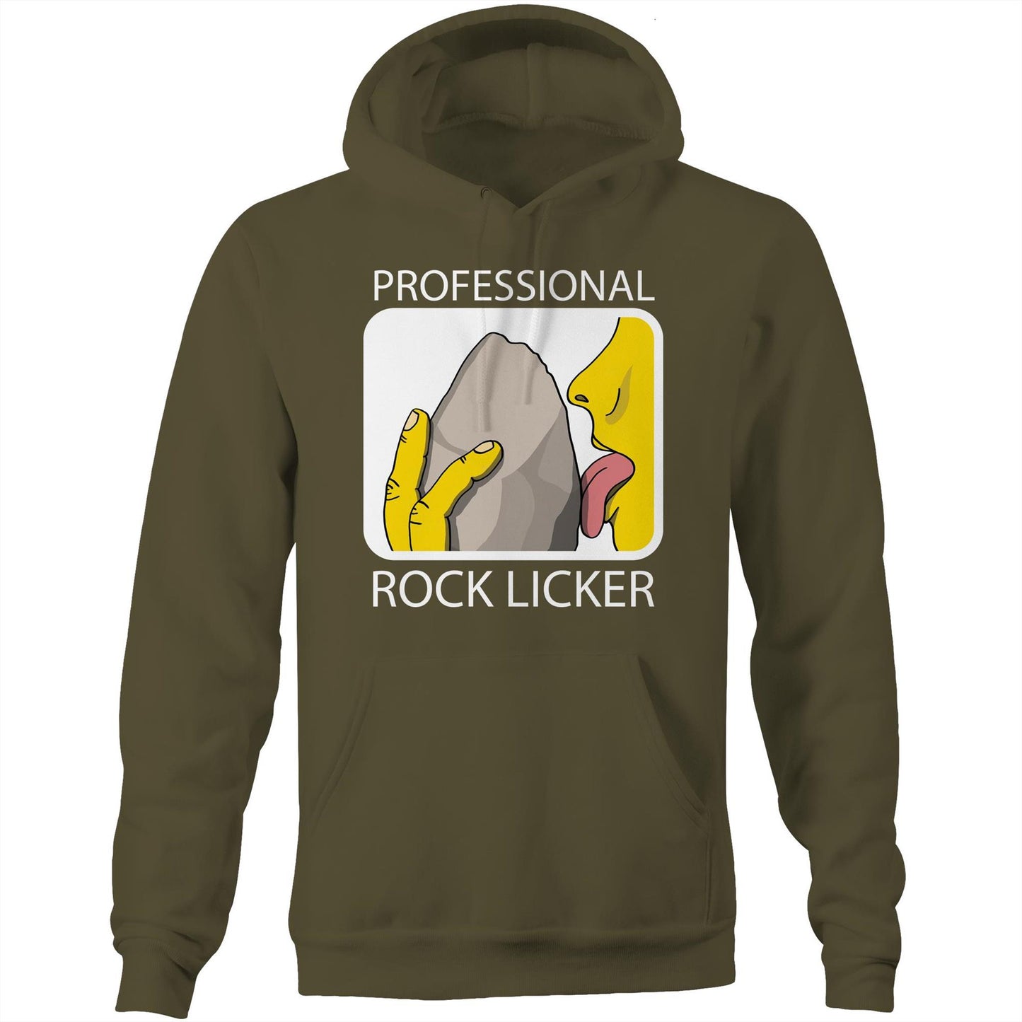 Professional Rock Licker (AS Colour Stencil - Pocket Hoodie Sweatshirt)