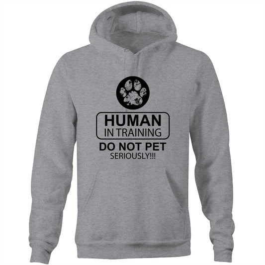 Human in training (AS Colour Stencil - Pocket Hoodie Sweatshirt)