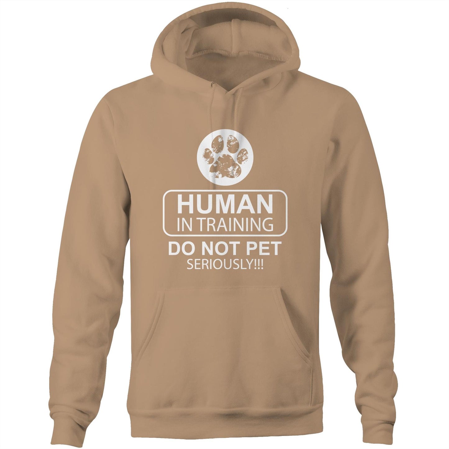Human in training (AS Colour Stencil - Pocket Hoodie Sweatshirt)