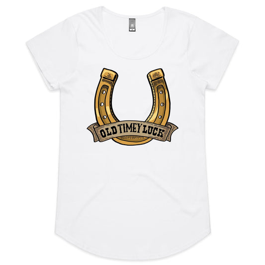 Old Timey Luck (AS Colour Mali - Womens Scoop Neck T-Shirt)