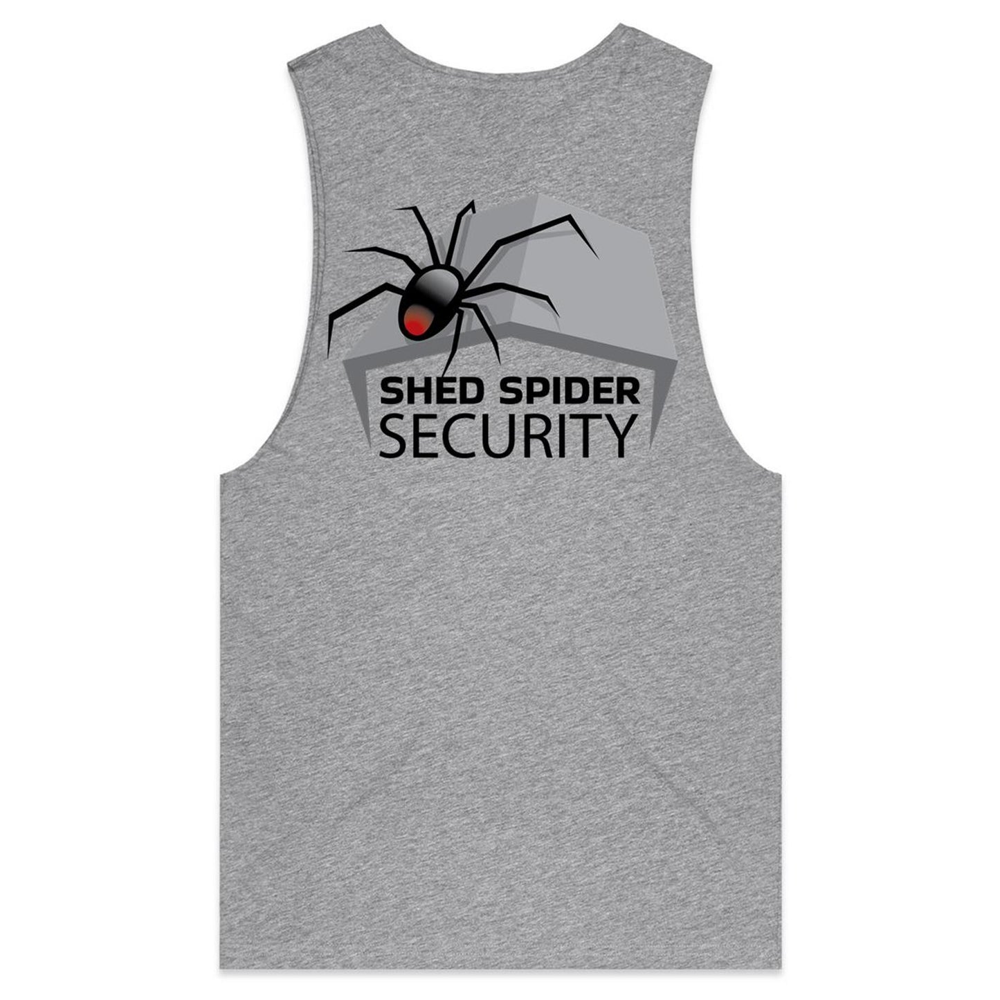 Shed Spider Security - (AS Colour Barnard - Mens Tank Top Tee) - DESIGN ON BACK ONLY