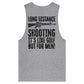 Long Distance Shooting AR15 (AS Colour Barnard - Mens Tank Top Tee) - DESIGN ON BACK ONLY