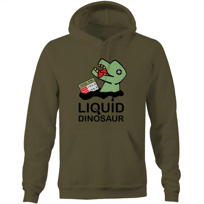 Liquid Dinosaur (AS Colour Stencil - Pocket Hoodie Sweatshirt)