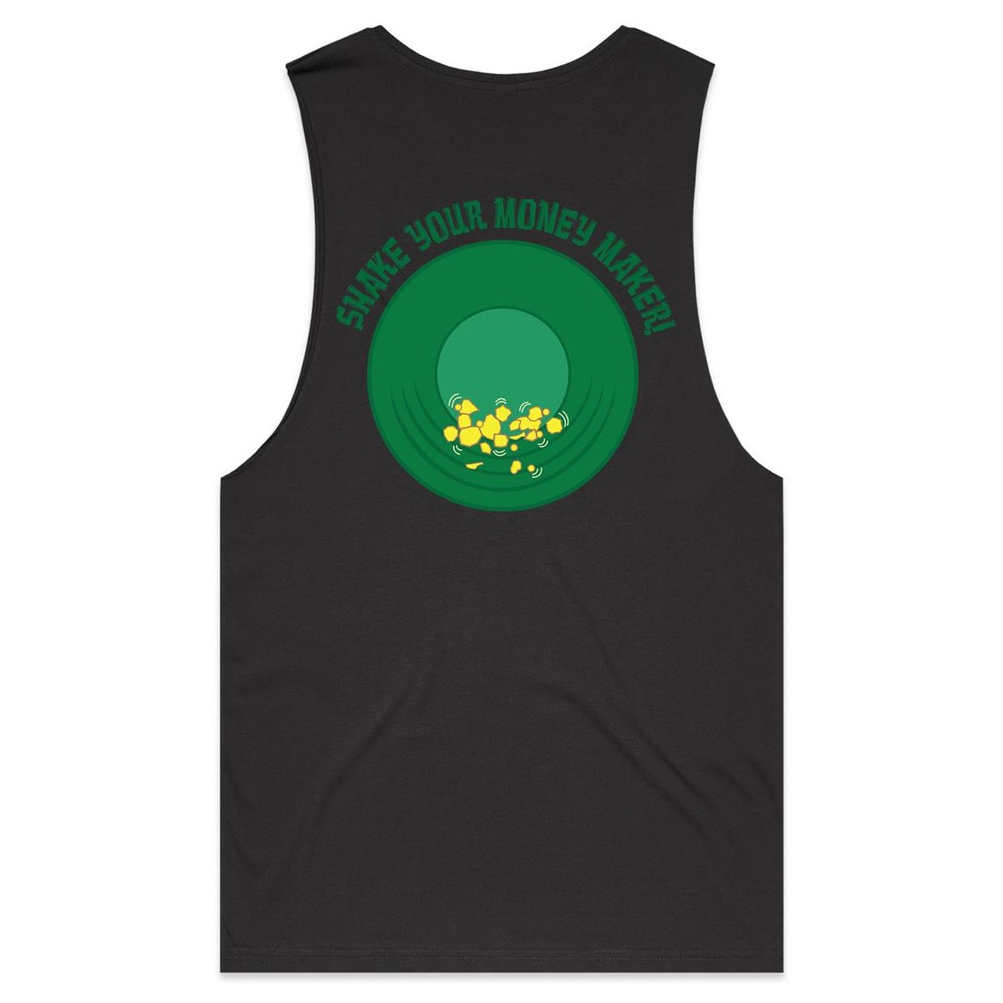 Shake your money maker (AS Colour Barnard - Mens Tank Top Tee) - DESIGN ON BACK ONLY