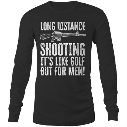 Long Distance Shooting AR15 (AS Colour Base - Mens Long Sleeve T-Shirt)