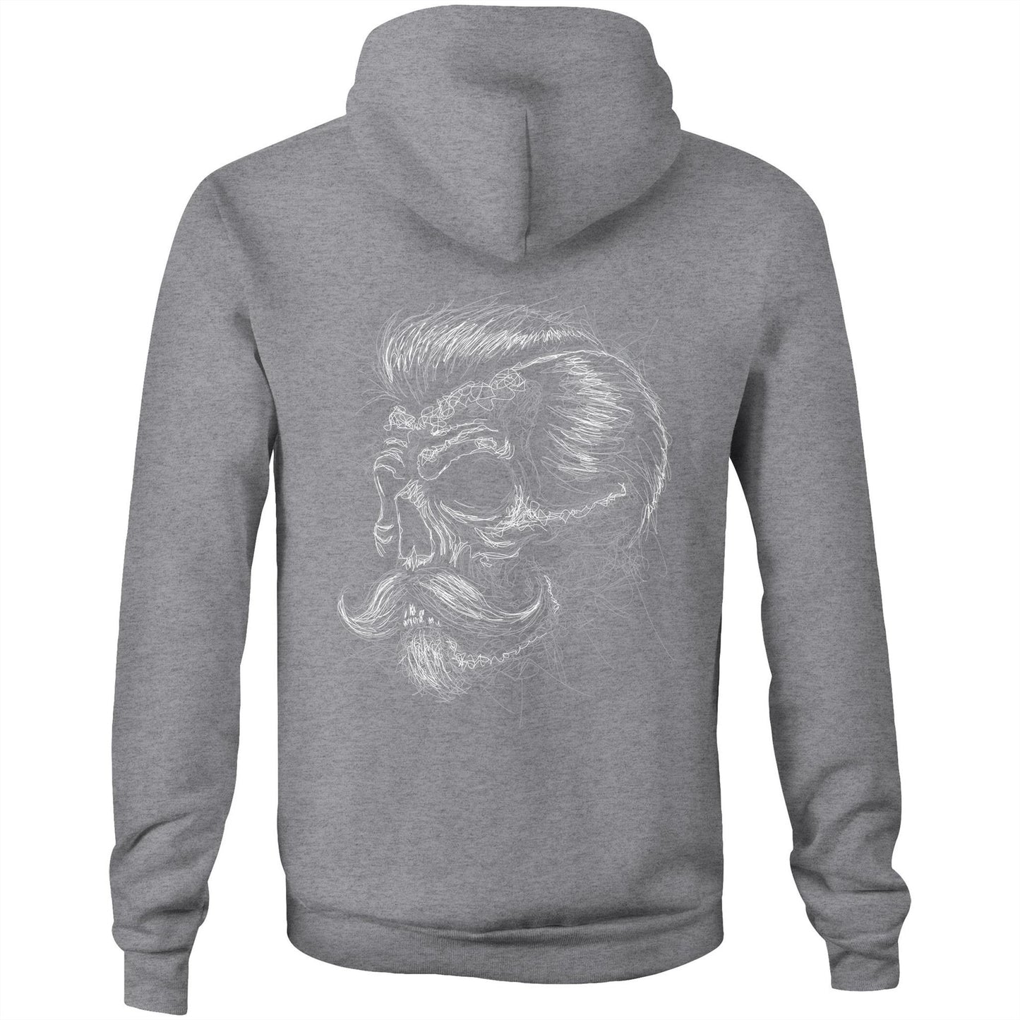 Dirt Empire - Scribble Skull (AS Colour Stencil - Pocket Hoodie Sweatshirt)