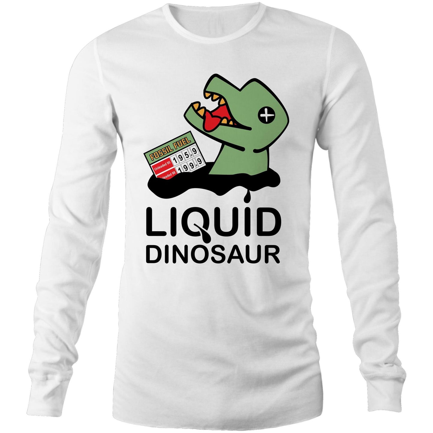 Liquid Dinosaur (AS Colour Base - Mens Long Sleeve T-Shirt)
