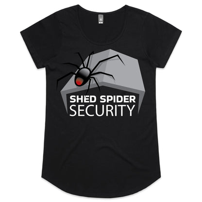 Shed Spider Security - (AS Colour Mali - Womens Scoop Neck T-Shirt)