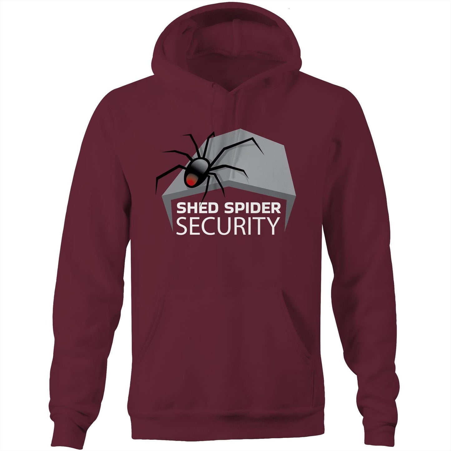 Shed Spider Security - (AS Colour Stencil - Pocket Hoodie Sweatshirt)