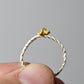Twisted Sister Natural Gold Nugget Ring on 925 silver.