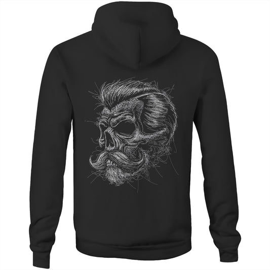 Dirt Empire - Scribble Skull (AS Colour Stencil - Pocket Hoodie Sweatshirt)