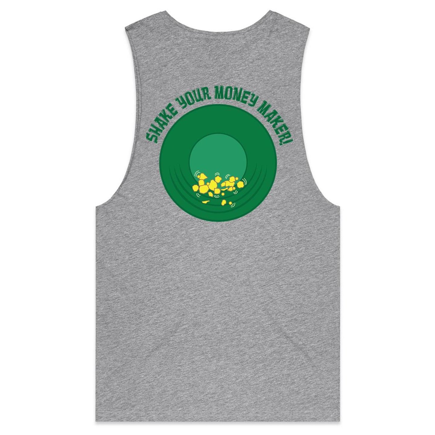 Shake your money maker (AS Colour Barnard - Mens Tank Top Tee) - DESIGN ON BACK ONLY