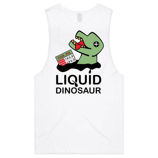 Liquid Dinosaur (AS Colour Barnard - Mens Tank Top Tee) - DESIGN ON BACK ONLY