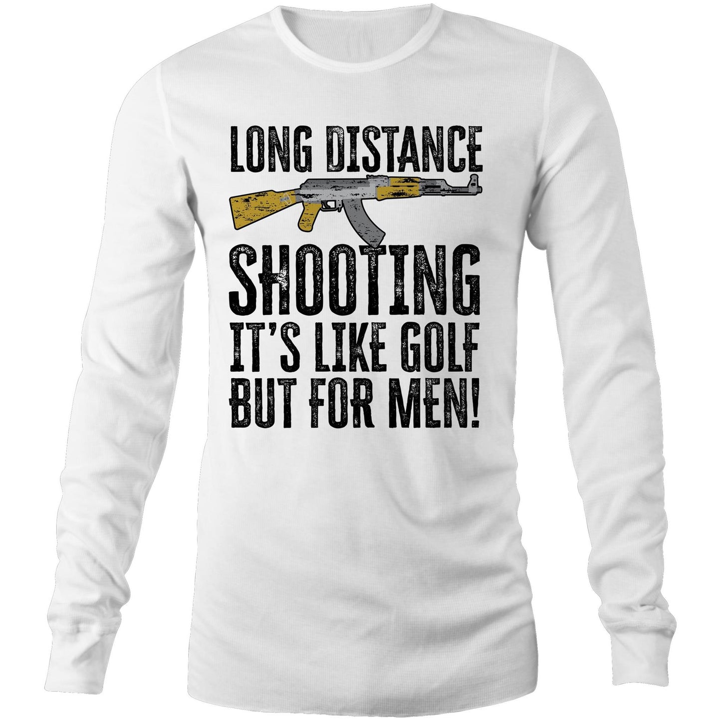 Long Distance Shooting AK47 (AS Colour Base - Mens Long Sleeve T-Shirt)
