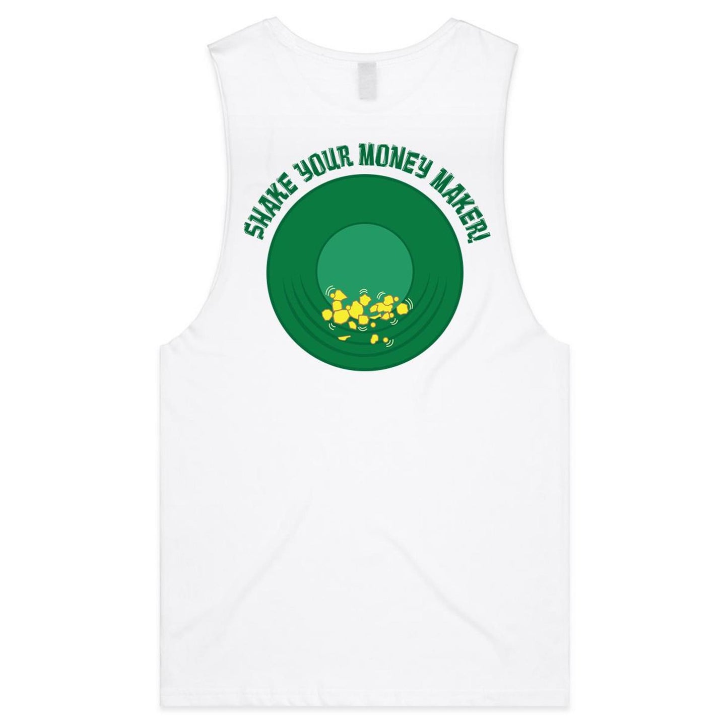 Shake your money maker (AS Colour Barnard - Mens Tank Top Tee) - DESIGN ON BACK ONLY