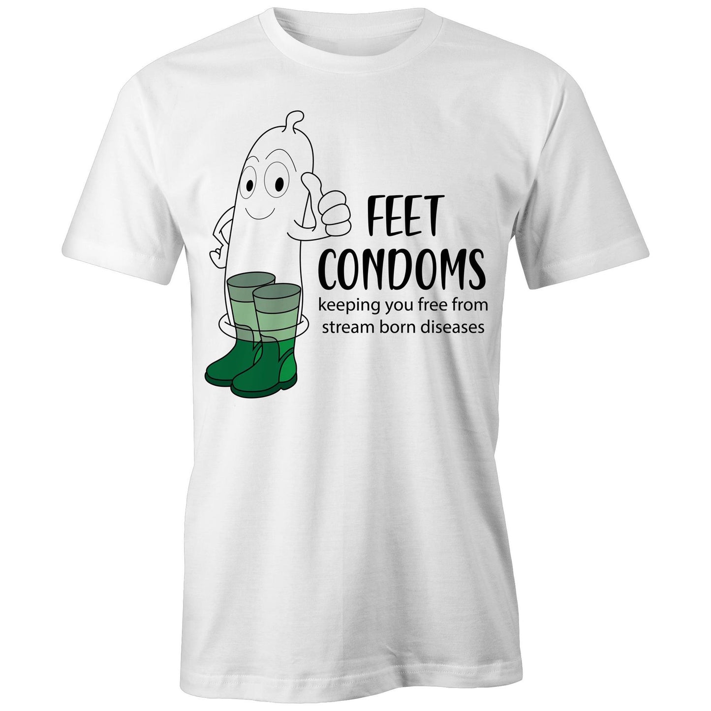 Feet Condoms (AS Colour - Classic Tee)