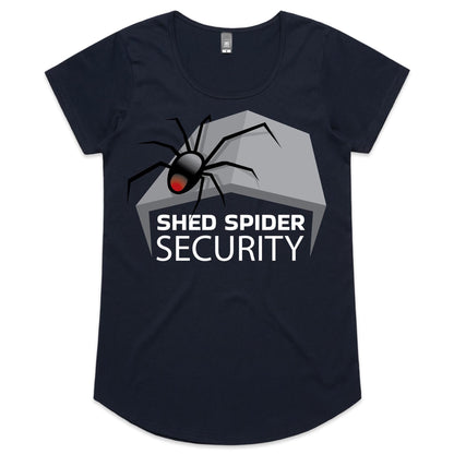 Shed Spider Security - (AS Colour Mali - Womens Scoop Neck T-Shirt)