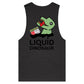 Liquid Dinosaur (AS Colour Barnard - Mens Tank Top Tee) - DESIGN ON BACK ONLY