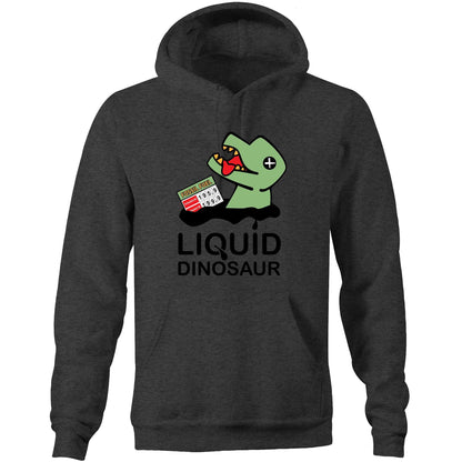 Liquid Dinosaur (AS Colour Stencil - Pocket Hoodie Sweatshirt)