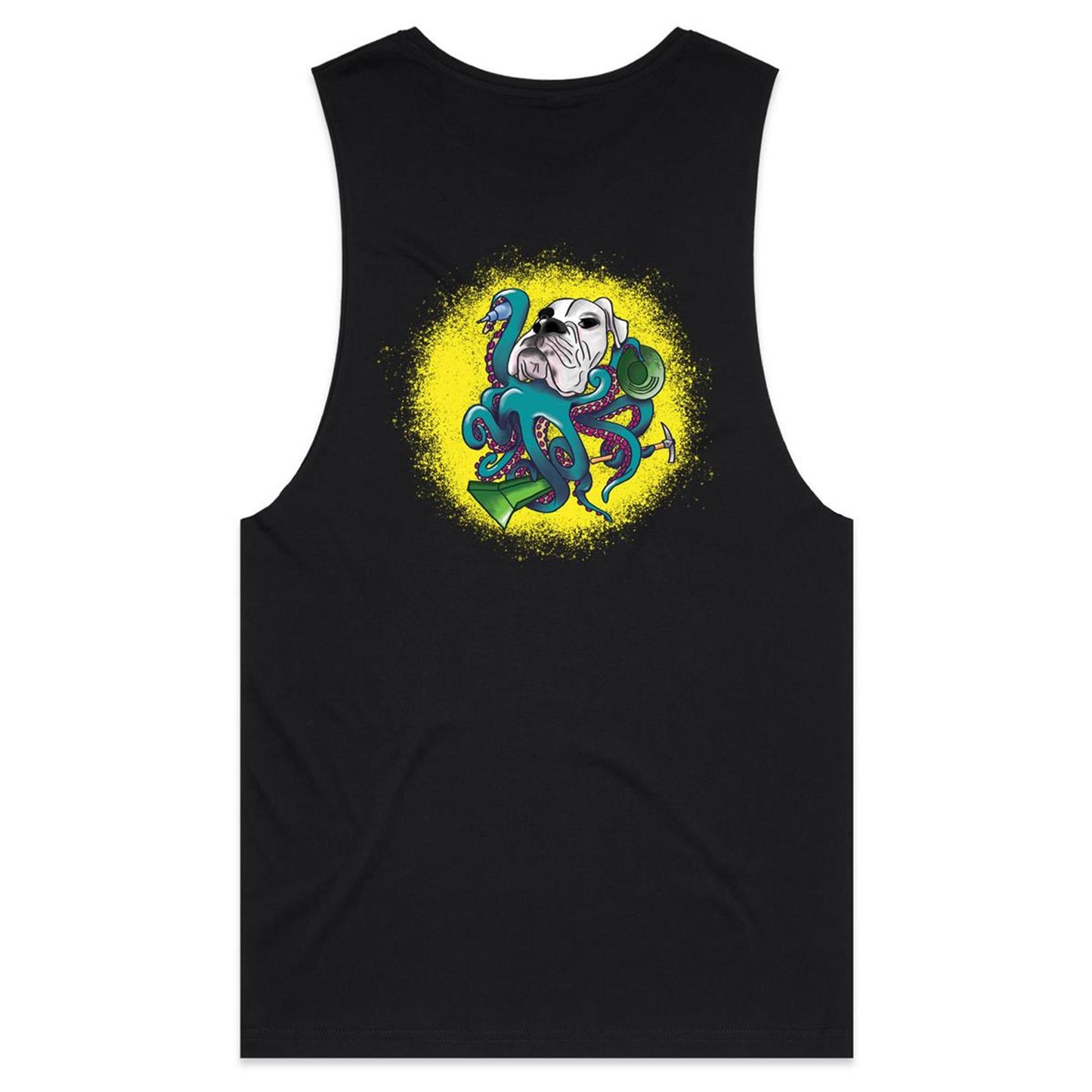 The Kraken (AS Colour Barnard - Mens Tank Top Tee) - DESIGN ON BACK ONLY