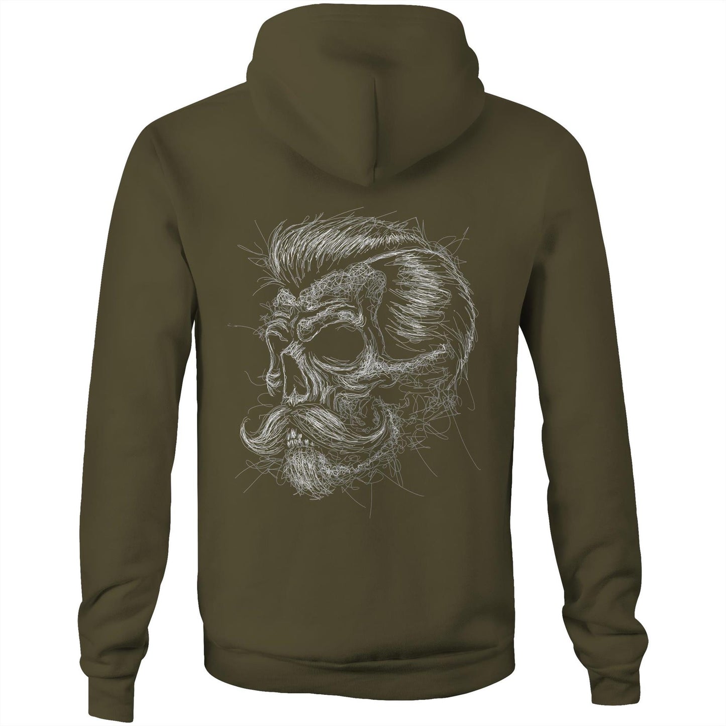 Dirt Empire - Scribble Skull (AS Colour Stencil - Pocket Hoodie Sweatshirt)